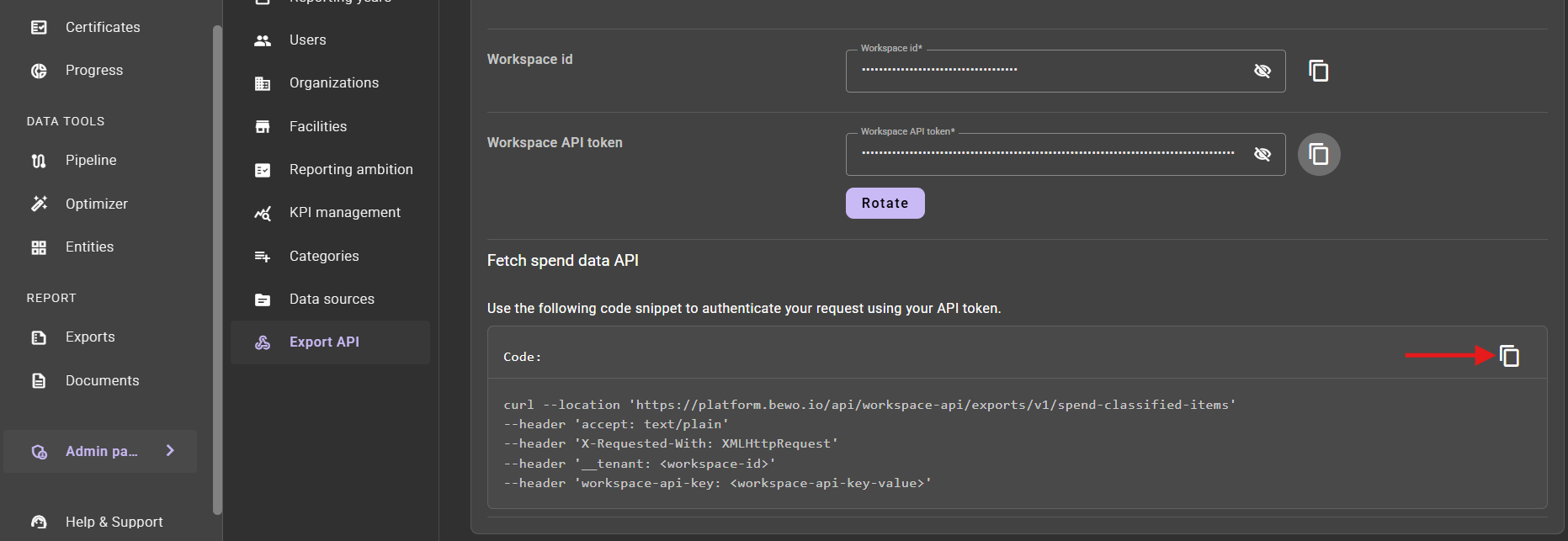 Export API Swagger 7