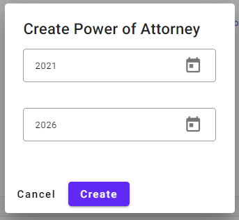 Create power of attorneys