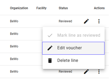 Edit Voucher Option