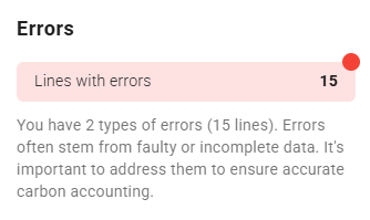 Errors Message