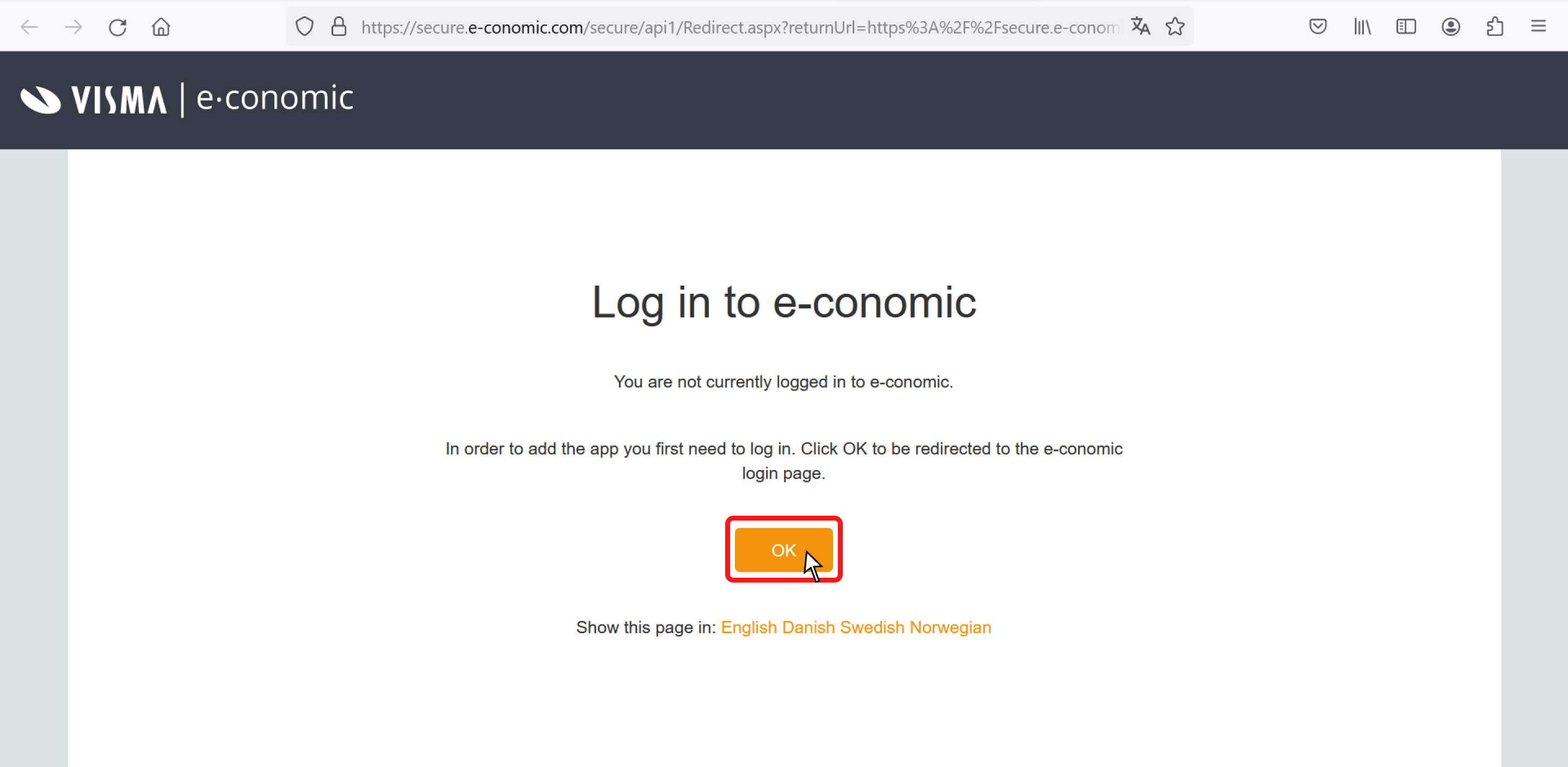 e-conomic login