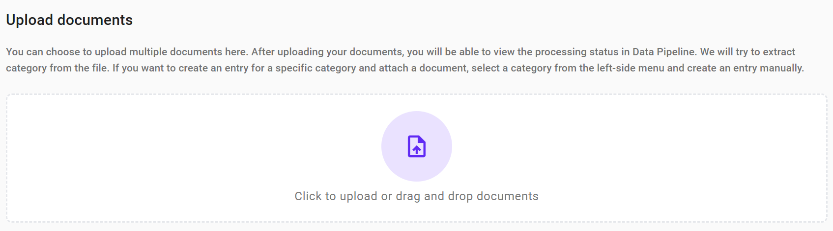 Upload Documents