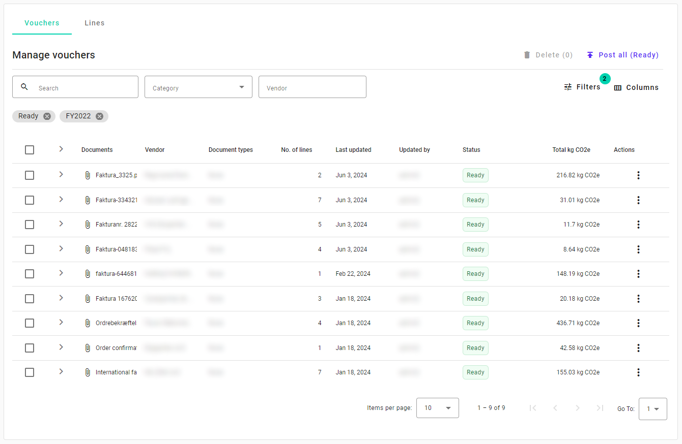 Data Table View